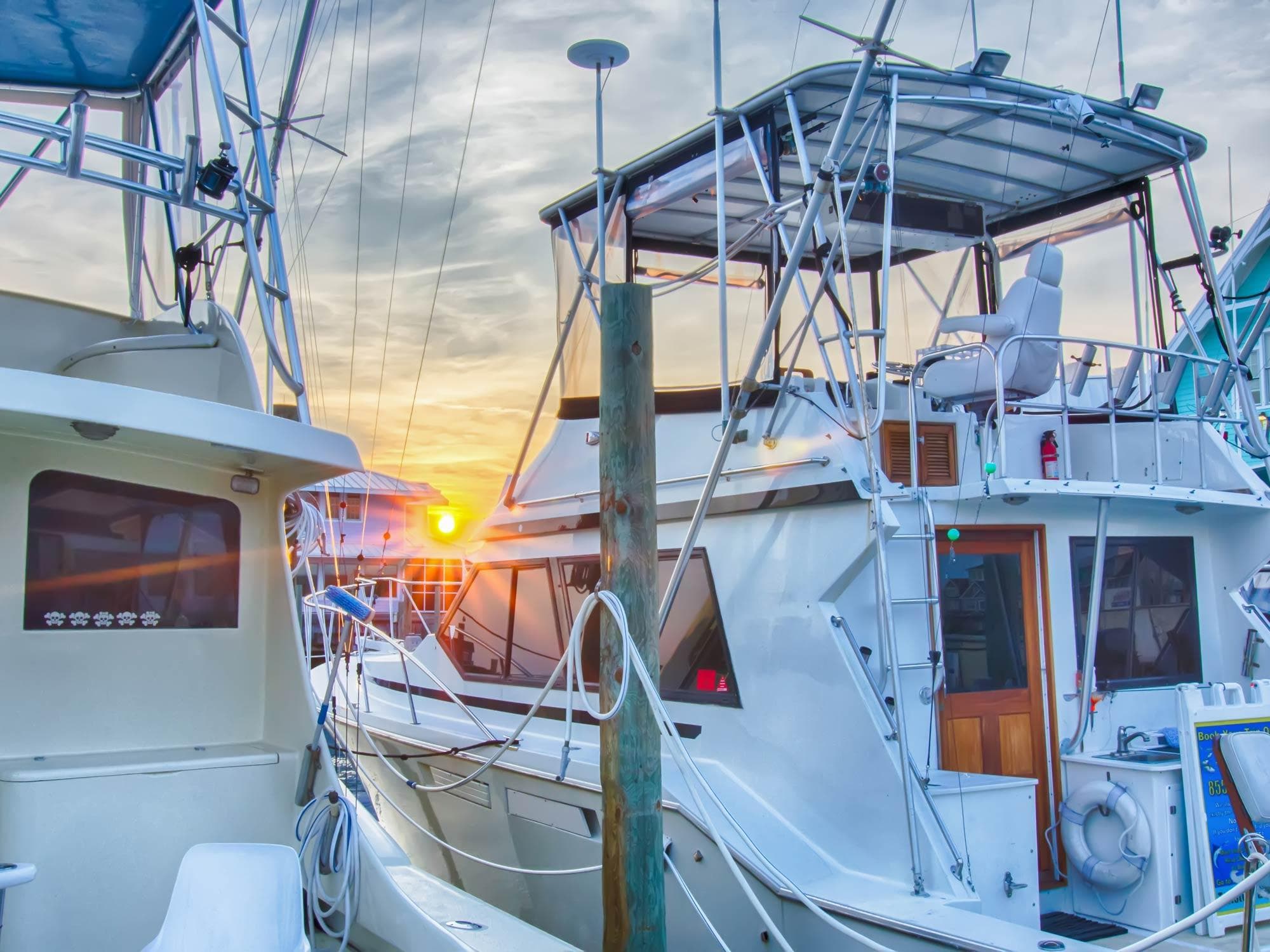 Charter boat on the water